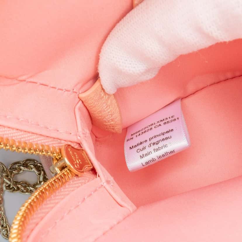 Dior Lambskin Cannage Kids Star Crossbody Pink Leather Good condition - Box View