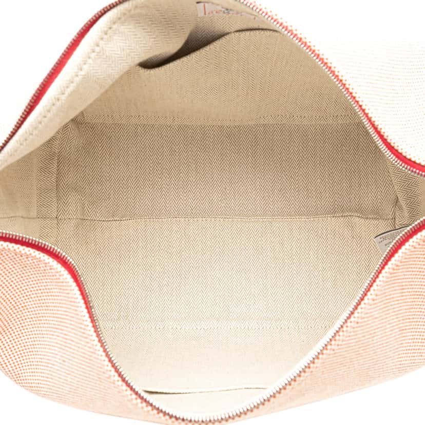 Hermès Large Canvas Bride A Brac Cabriole Case Orange Canvas Good condition - Model View