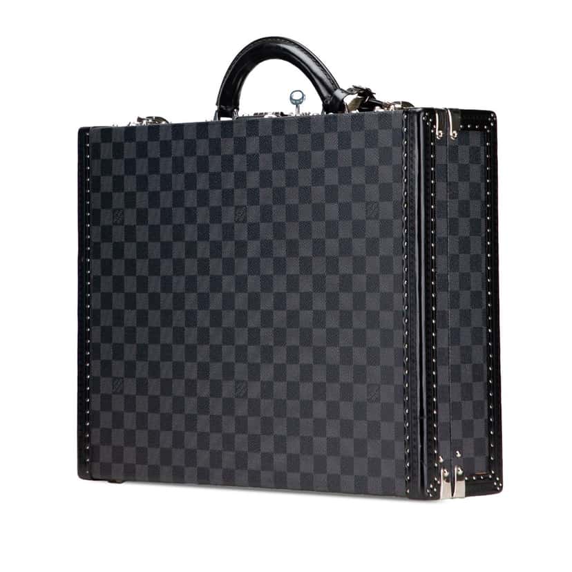 Louis Vuitton Damier Graphite President Classeur Black Canvas Good condition - Back View