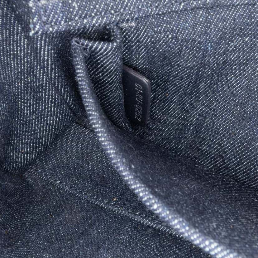 Dior Medium Denim Cannage Eyelet Lady D Joy Blue Denim Very good condition - Box View