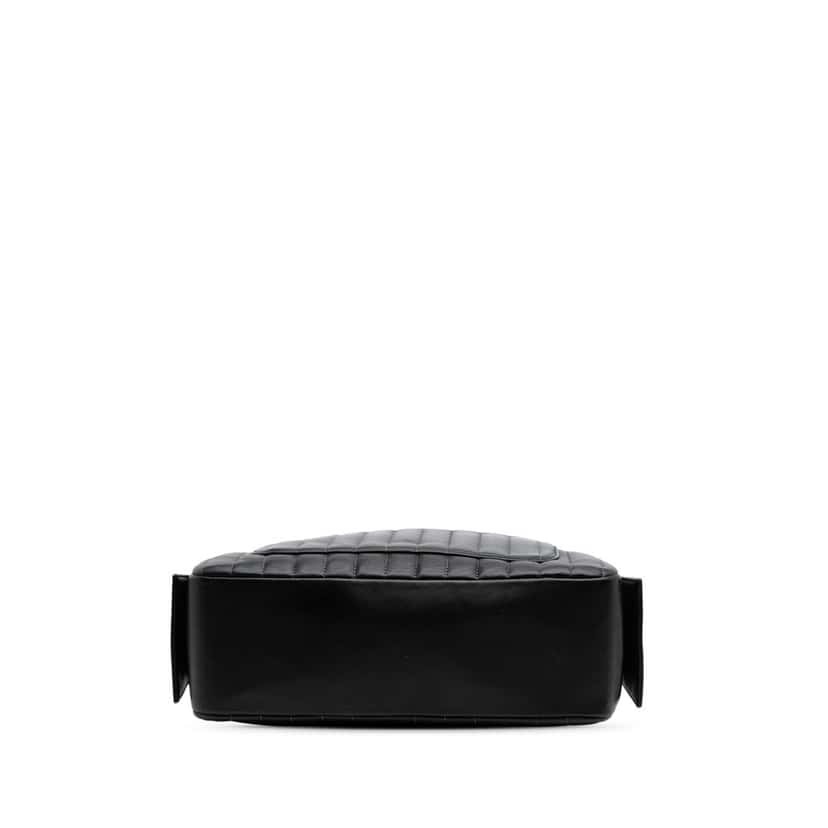 Chanel Medium Vertical Quilted Lambskin Mademoiselle Camera Bag Black Leather Good condition - Inside View