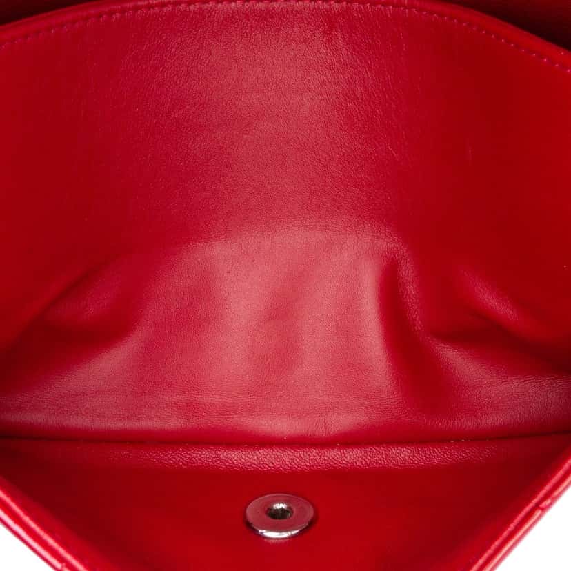 Chanel Medium Classic Patent Double Flap Red Leather Good condition - Box View