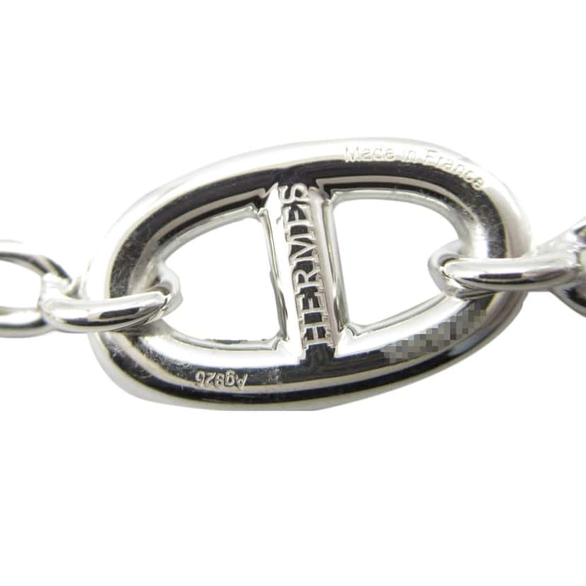 Hermès Sterling Silver Chain d'Ancre Farandole Necklace Silver Silver Good condition - Model View