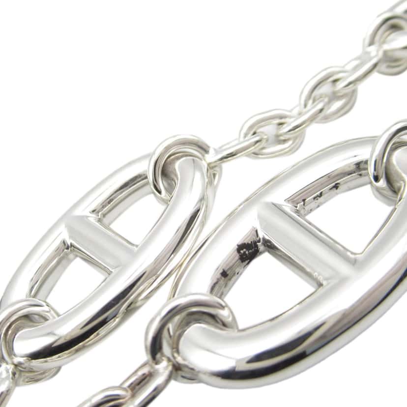 Hermès Sterling Silver Chain d'Ancre Farandole Necklace Silver Silver Good condition - Box View