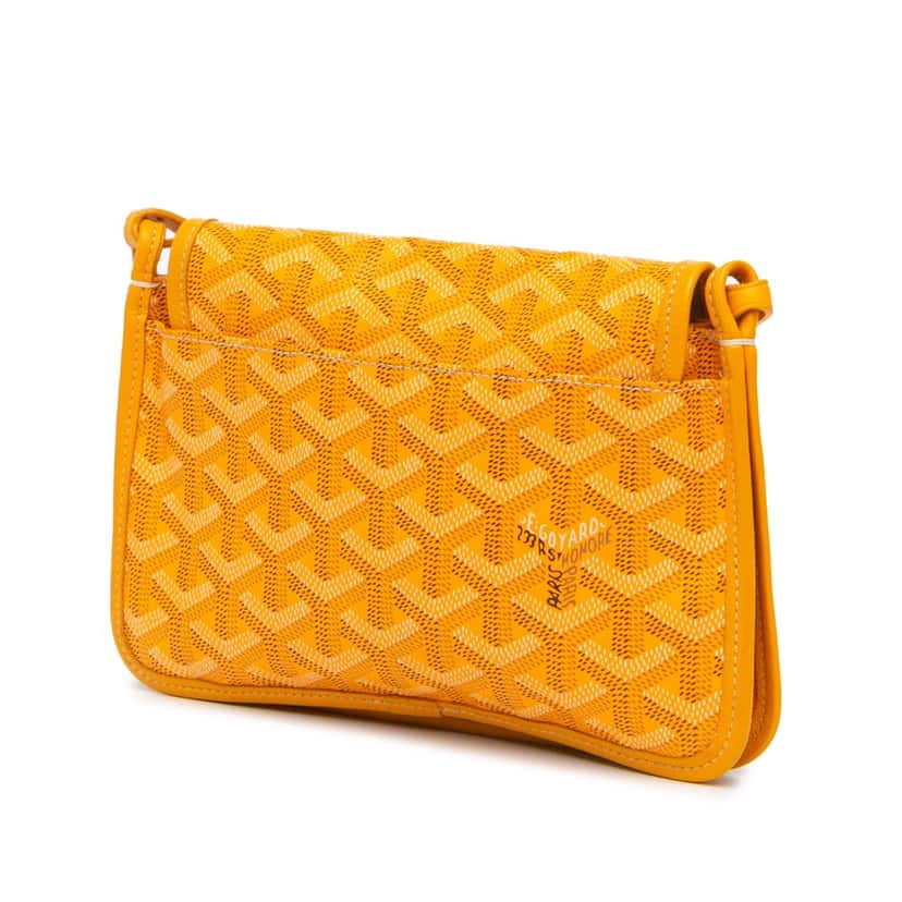Goyard Goyardine Plumet Pocket Wallet Yellow Canvas Good condition - Back View