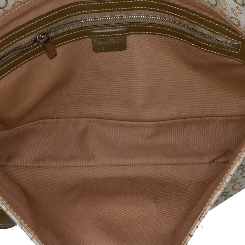 Celine C Macadam Canvas Crossbody Brown Canvas Good condition - Model View
