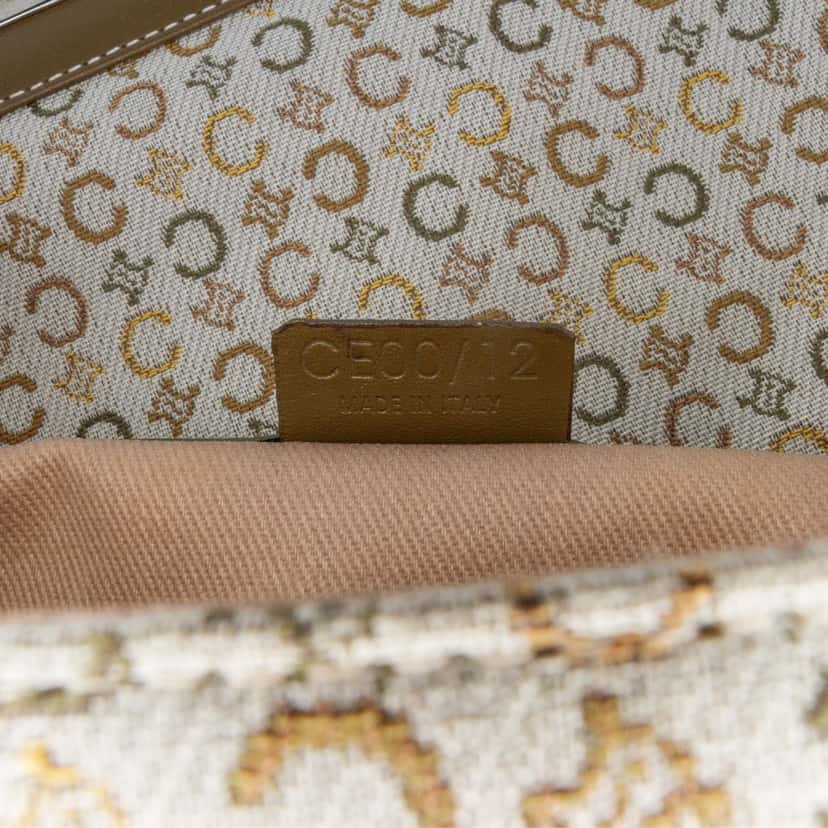 Celine C Macadam Canvas Crossbody Brown Canvas Good condition - Box View