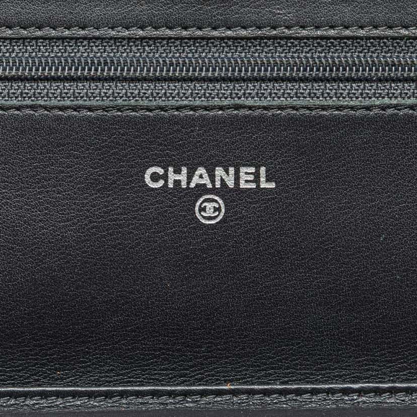 Chanel Reissue 2.55 Stitched Calfskin Wallet on Chain Grey Leather Good condition - Box View
