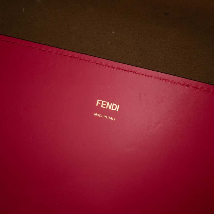 Fendi Medium Leather Sunshine Shopper Tote Pink Leather Good condition - Box View