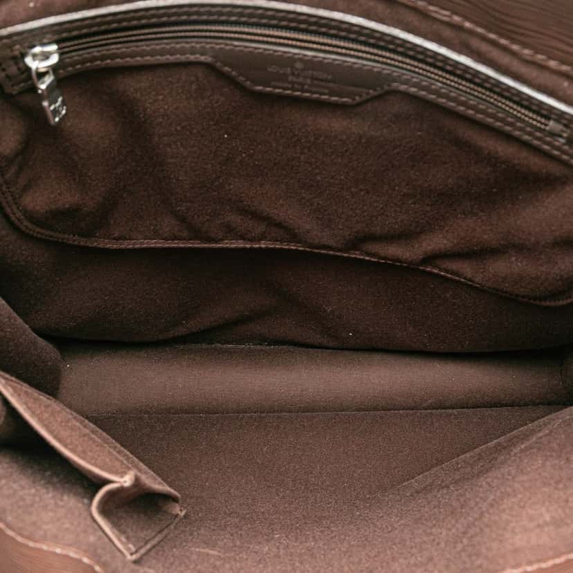 Louis Vuitton Epi Sac Plat GM Brown Leather Good condition - Model View