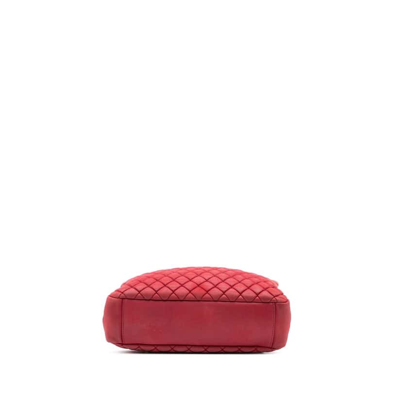 Chanel Quilted Iridescent Calfskin New Bubble Tote Pink Leather Good condition - Inside View