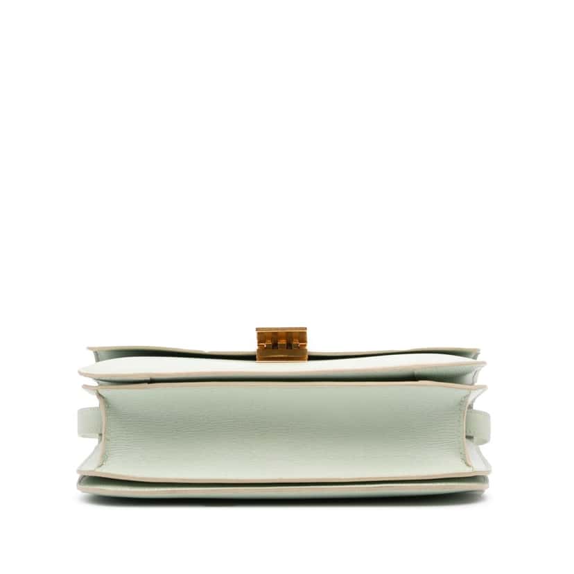 Celine Medium Calfskin Classic Box Green Leather Good condition - Inside View
