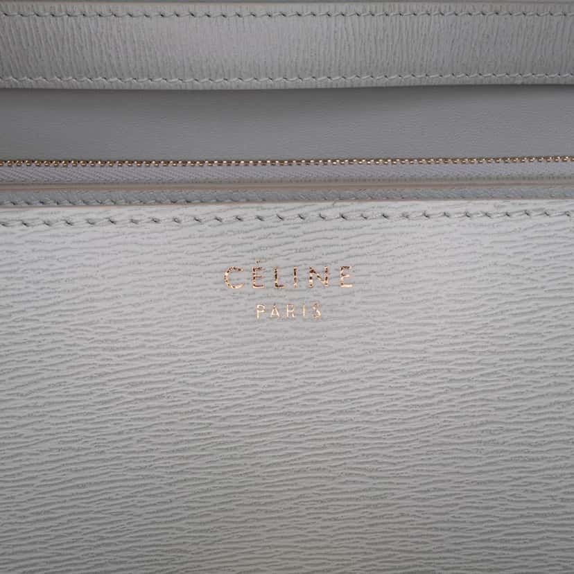 Celine Medium Calfskin Classic Box Green Leather Good condition - Box View