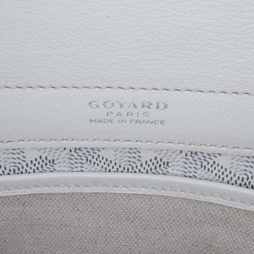 Goyard Goyardine Rouette PM White Canvas Good condition - Box View