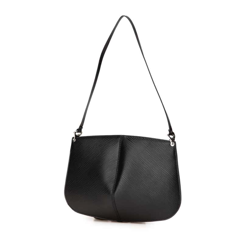 Louis Vuitton Epi Demi Lune Pochette Black Leather Good condition - Back View