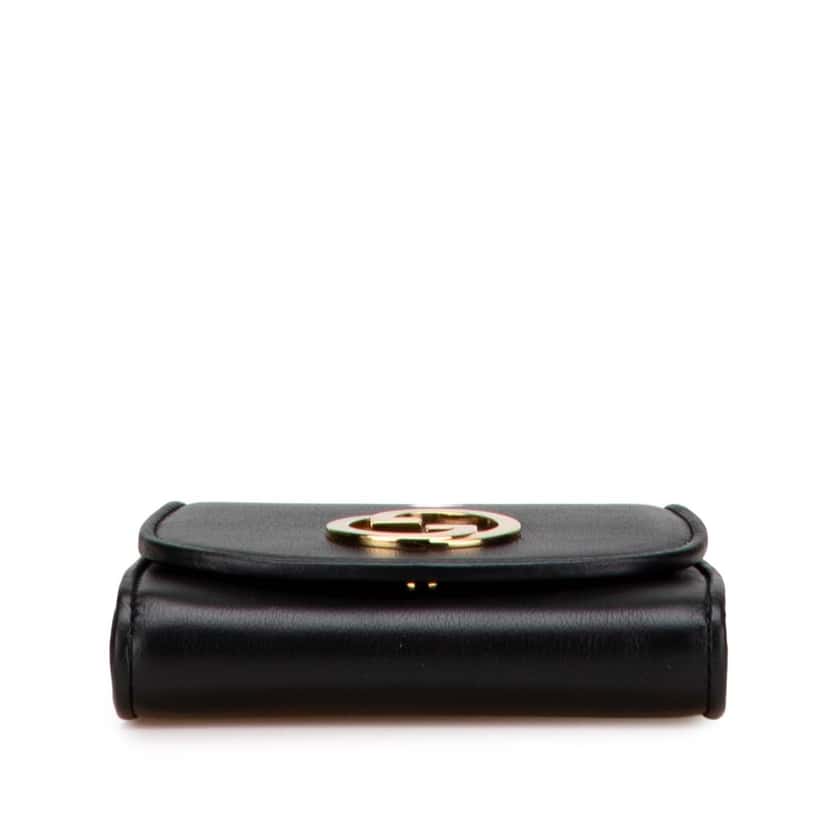 Gucci Medium Calfskin Blondie Wallet on Chain Black Leather Good condition - Inside View