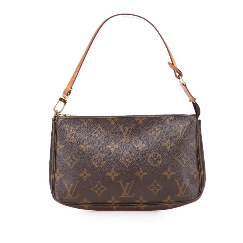 Louis Vuitton Monogram Pochette Accessoires Brown Canvas Good condition - Front View