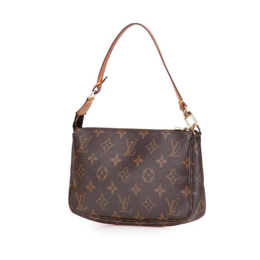 Louis Vuitton Monogram Pochette Accessoires Brown Canvas Good condition - Back View