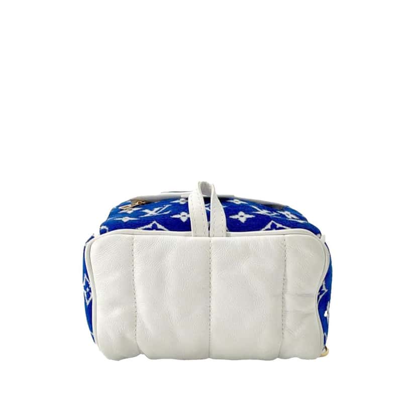 Louis Vuitton Monogram Jacquard Velvet Mini Palm Springs Blue Velvet Good condition - Inside View