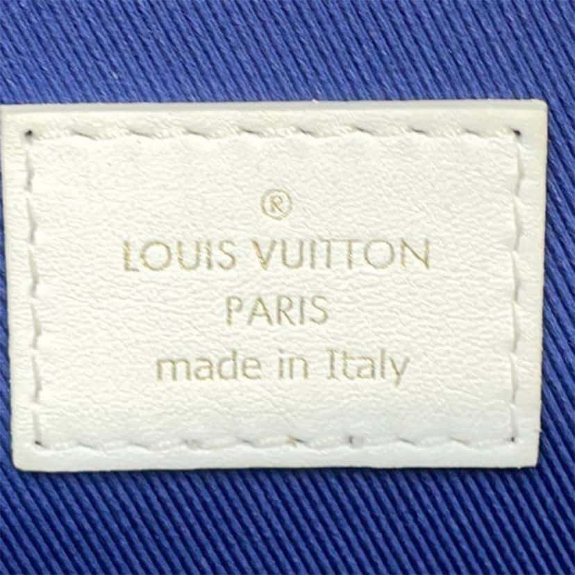 Louis Vuitton Monogram Jacquard Velvet Mini Palm Springs Blue Velvet Good condition - Box View