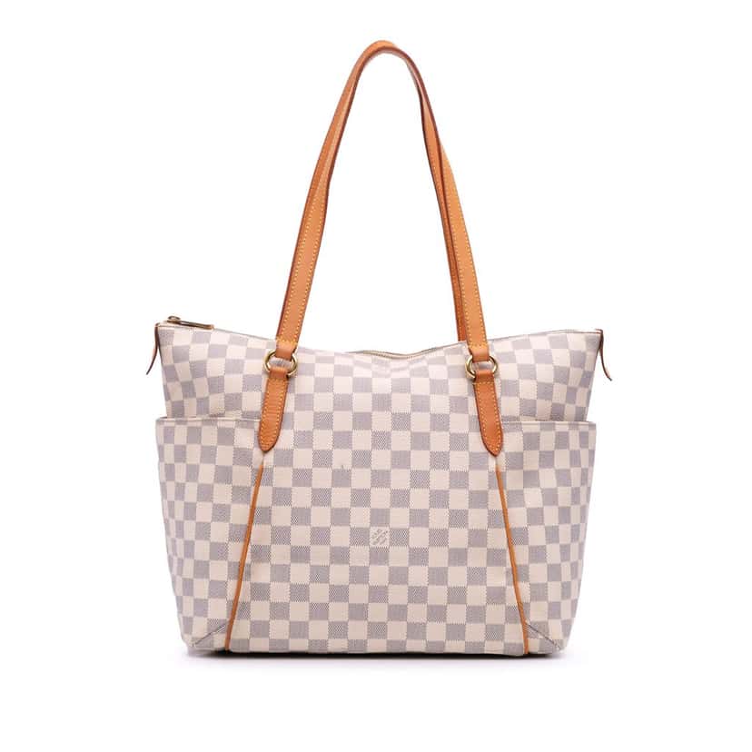 Louis Vuitton Damier Azur Totally MM White Canvas Good condition - Front View