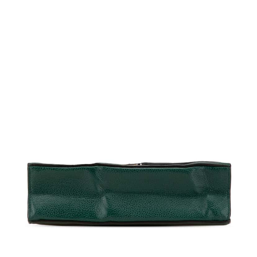 Gucci Small Leather Zumi Flap Crossbody Green Leather Good condition - Inside View