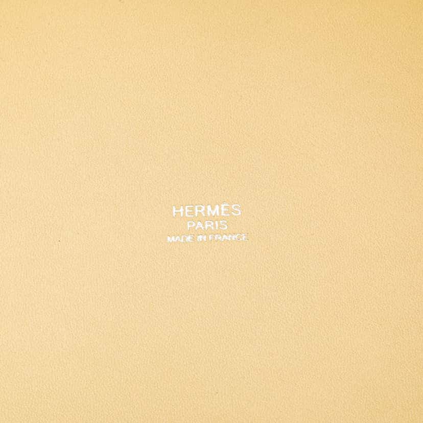 Hermès Toile Goeland and Swift Cargo Picotin Lock 18 Yellow Canvas Good condition - Box View