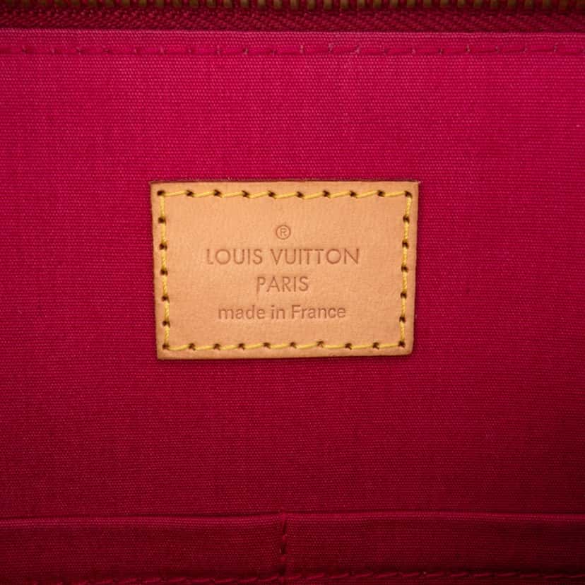 Louis Vuitton Monogram Vernis Alma PM Red Leather Good condition - Box View