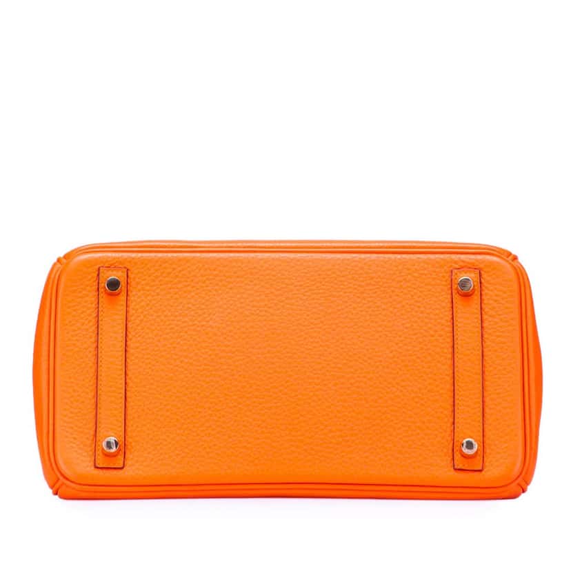 Hermès Togo Birkin Retourne 30 Orange Leather Good condition - Inside View