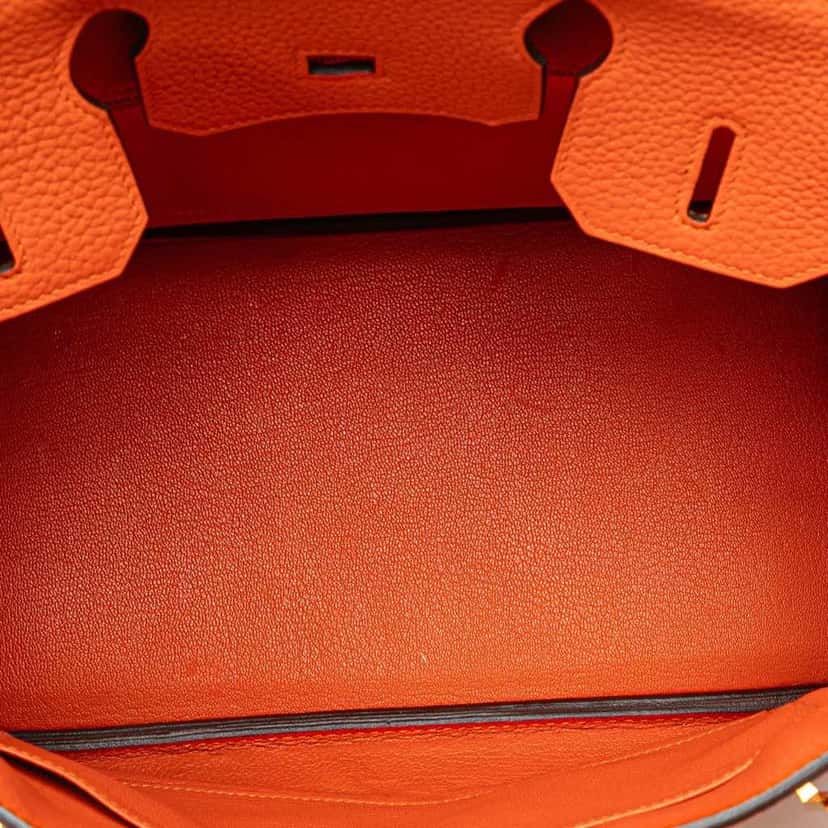 Hermès Togo Birkin Retourne 30 Orange Leather Good condition - Model View