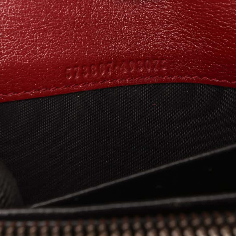 Gucci GG Marmont Matelasse Leather Torchon Wallet On Chain Black Leather Good condition - Box View