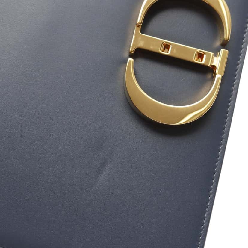 Dior Leather 30 Montaigne Flap Blue Leather Good condition - Box View