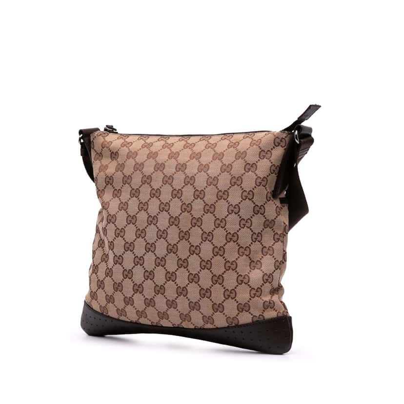 Gucci GG Canvas Crossbody Brown Canvas Good condition - Back View