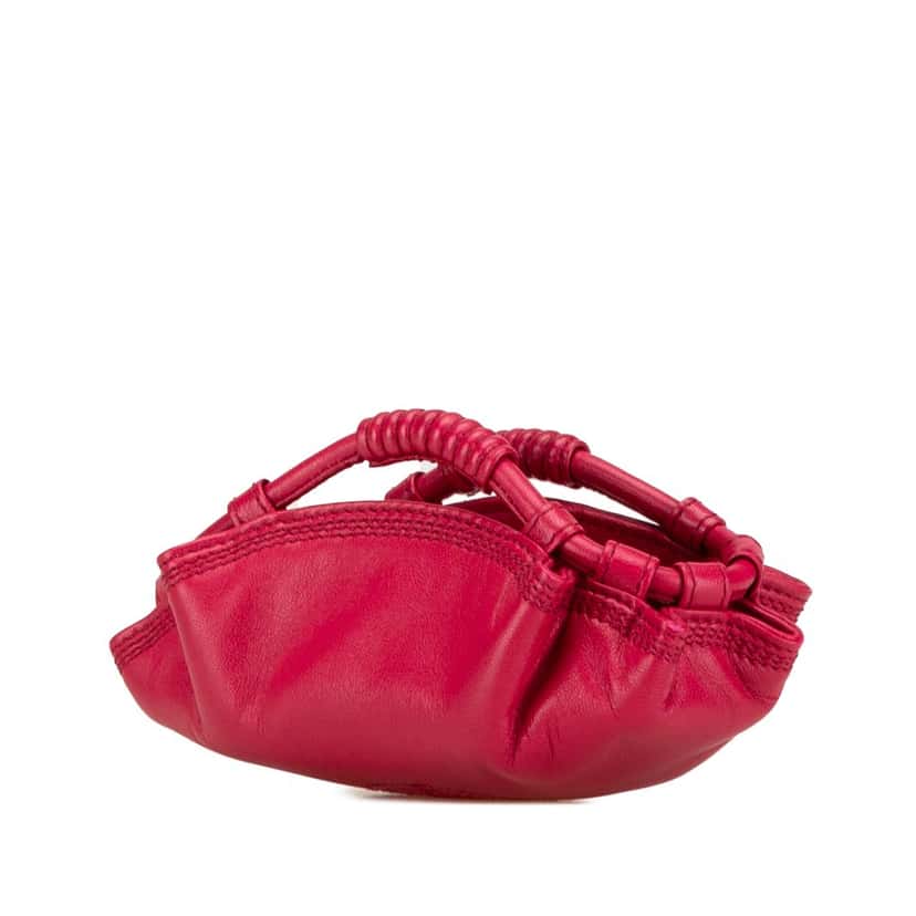 Loewe Nappa Aire Coin Pouch Pink Leather Good condition - Back View