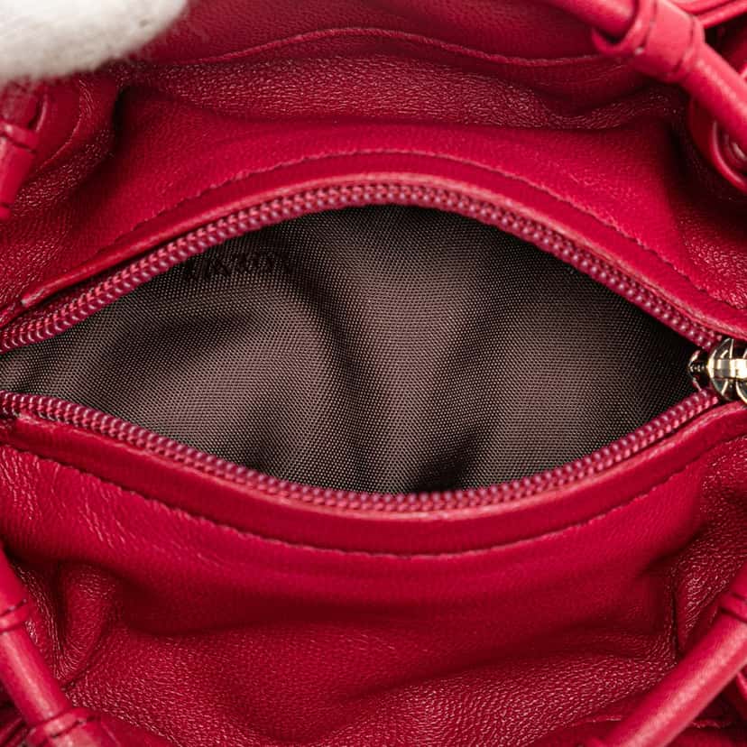 Loewe Nappa Aire Coin Pouch Pink Leather Good condition - Model View