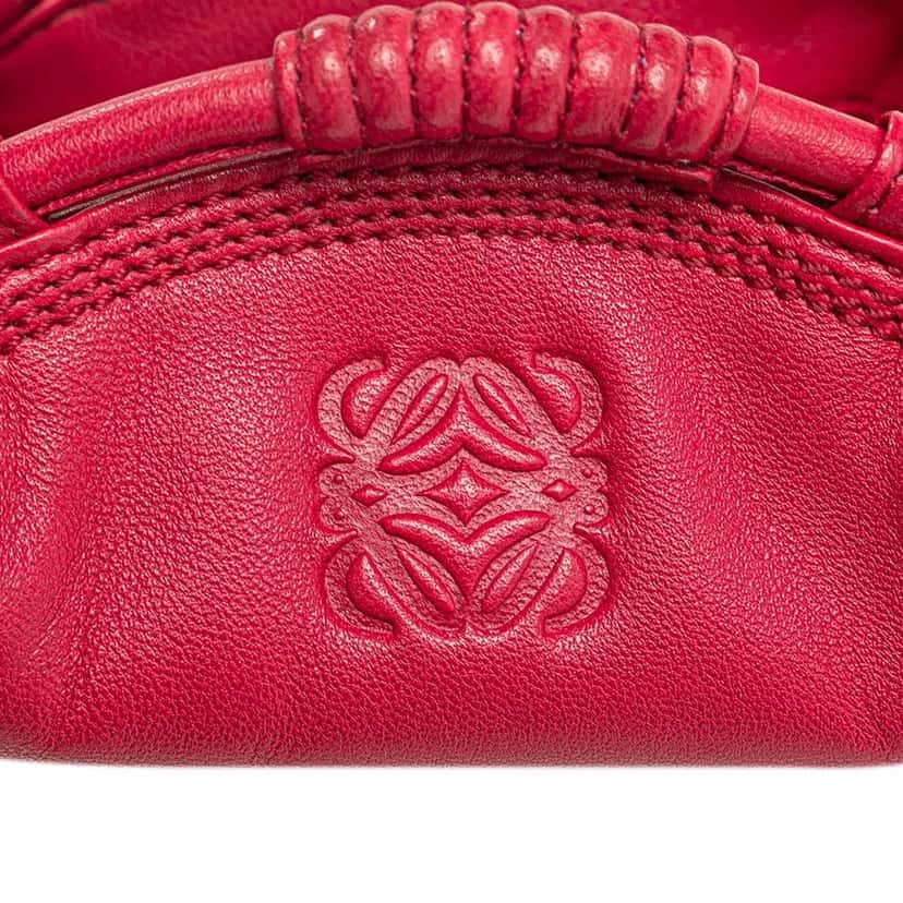 Loewe Nappa Aire Coin Pouch Pink Leather Good condition - Box View