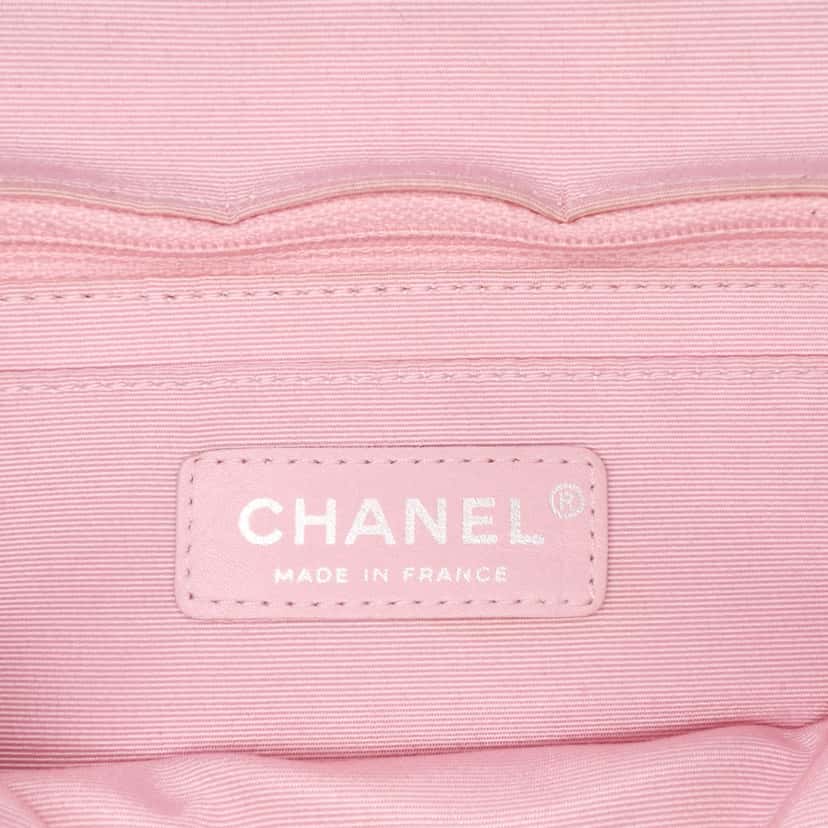 Chanel Small Quilted Jersey Ocean Drive Flap Pink Cotton Good condition - Box View