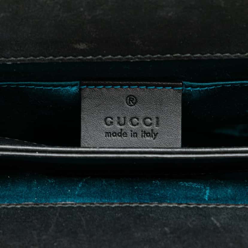 Gucci Small Suede Ophidia Chain Crossbody Red Leather Good condition - Model View