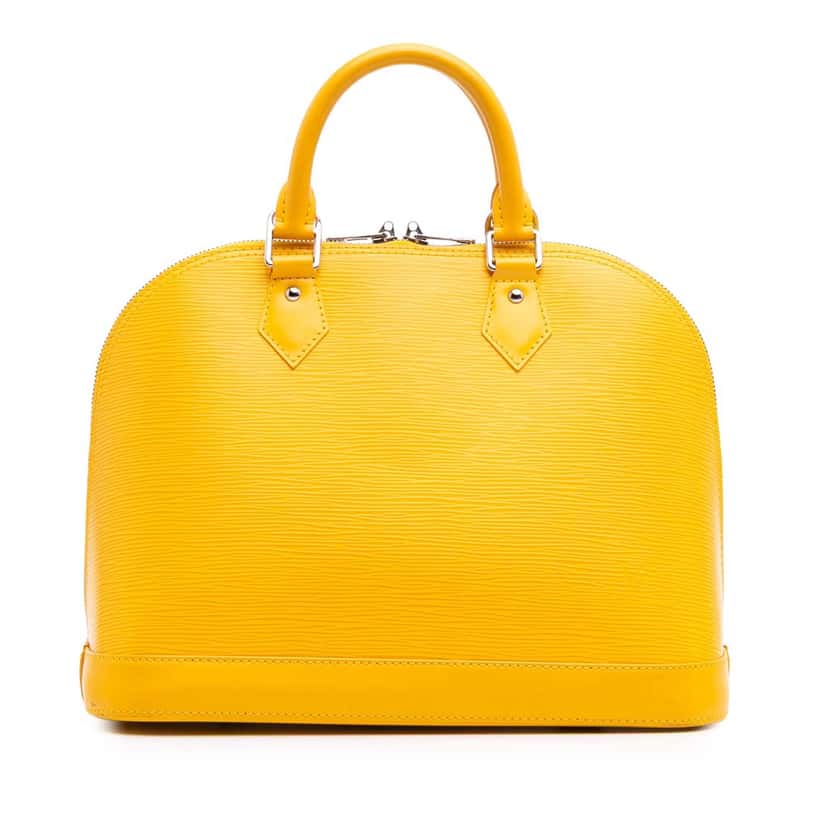 Louis Vuitton Epi Alma PM Yellow Leather Good condition - Front View
