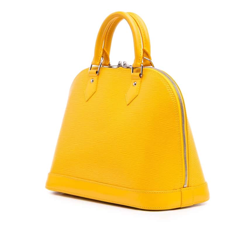 Louis Vuitton Epi Alma PM Yellow Leather Good condition - Back View