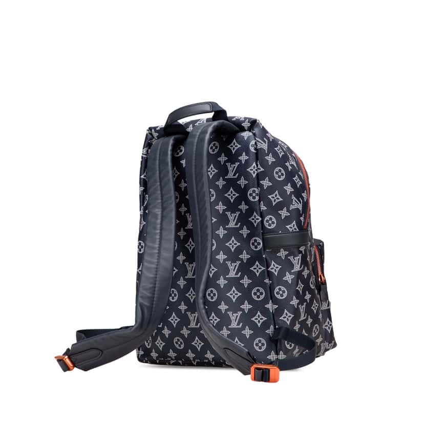 Louis Vuitton Monogram Upside Down Ink Apollo Blue Canvas Good condition - Back View