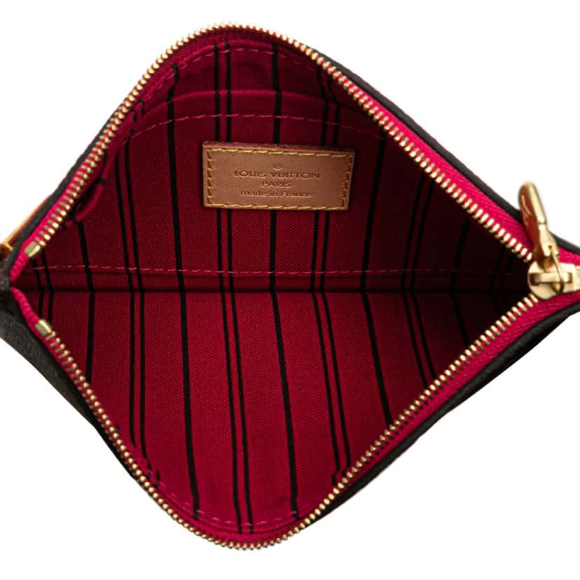 Louis Vuitton Monogram Neverfull Pouch Brown Canvas Good condition - Model View