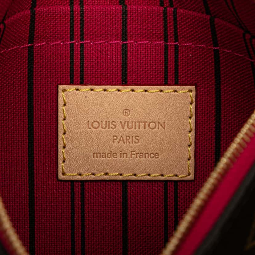 Louis Vuitton Monogram Neverfull Pouch Brown Canvas Good condition - Box View