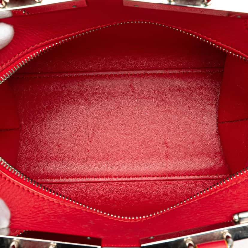 Fendi Mini Calfskin 3Jours Satchel Red Leather Good condition - Model View