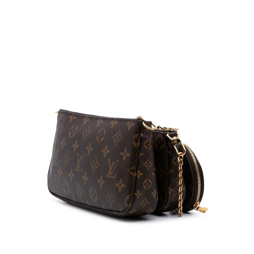Louis Vuitton Monogram Multi Pochette Accessoires Brown Canvas Good condition - Back View