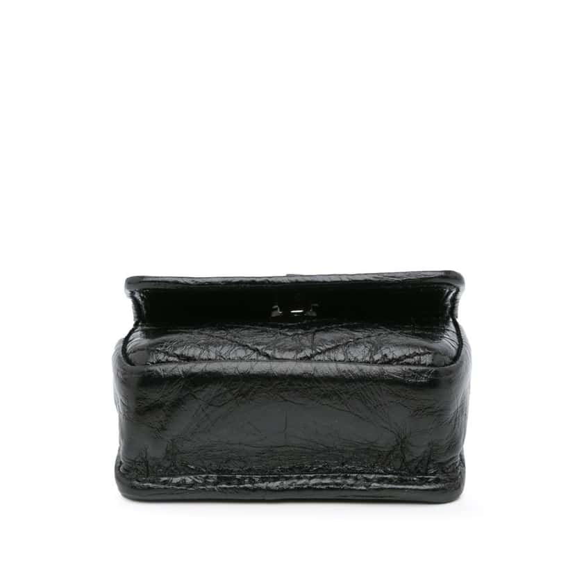 Saint Laurent Micro Crinkled Leather Niki Airpods Case with Chain Black Leather Very good condition - Inside View