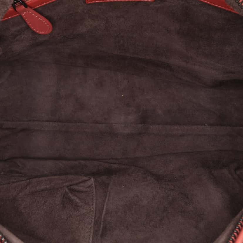 Bottega Veneta Nappa Intrecciato Montaigne Shoulder Bag Red Leather Good condition - Model View