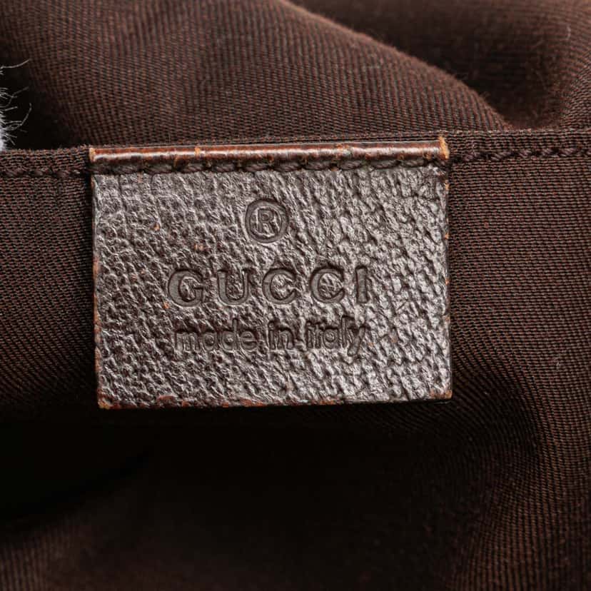 Gucci GG Canvas Web Tote Brown Canvas Good condition - Box View