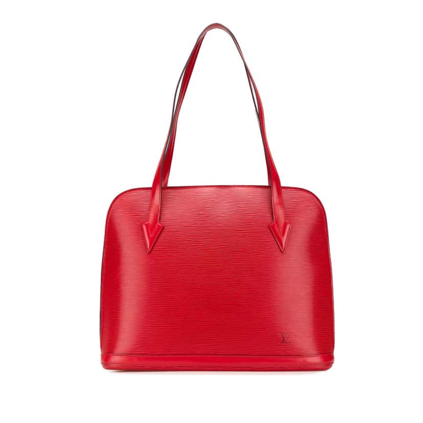 Louis Vuitton Epi Lussac Red Leather Good condition - Front View