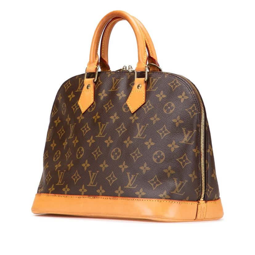 Louis Vuitton Monogram Alma PM Brown Canvas Good condition - Back View